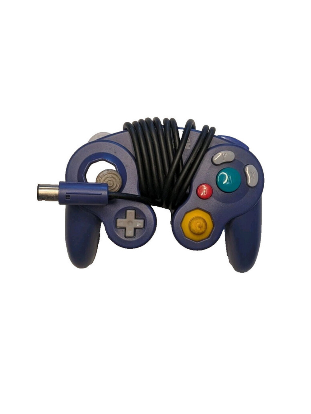 Nintendo Wii GameCube Controller OEM original Indigo Purple - NEEDS JOYSTICK